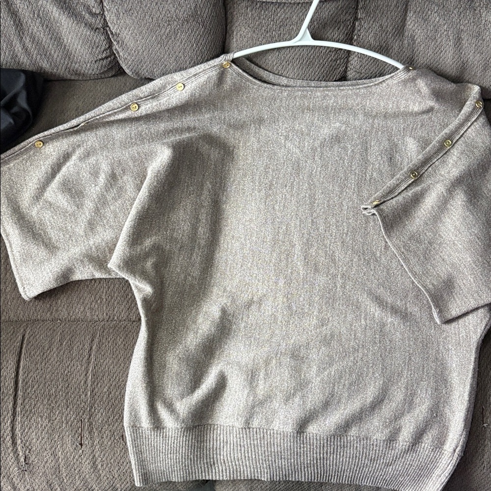 New York & Company Brown Knit Sweater